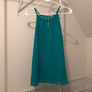Turquoise top